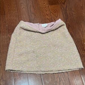 Le Lis Blush Tweed Pencil Skirt